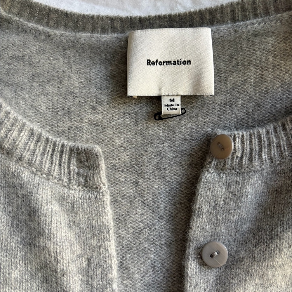 Reformation Clara  Cashmere Cardigan - Picture 3 of 5